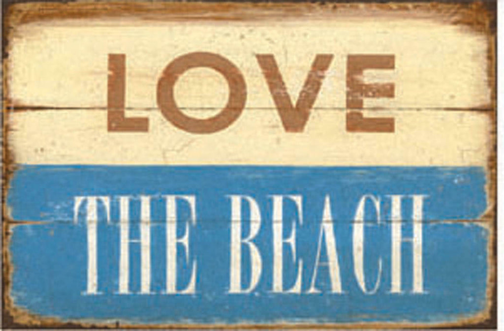 Love the Beach Metal Tin Sign