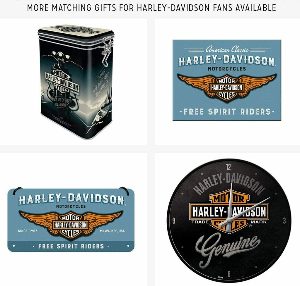 Embossed Metal Tin Sign – Harley Davidson – Gift Ideas 4 Mancave Bar