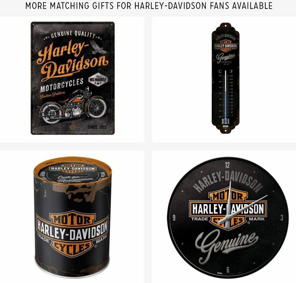 Embossed Metal Tin Sign - HarleyDavidson Parking Only - Gift Ideas