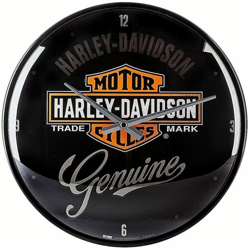 Nostalgic-Art - Wall Clock - Harley Davidson Genuine - Collectible Gift Ideas