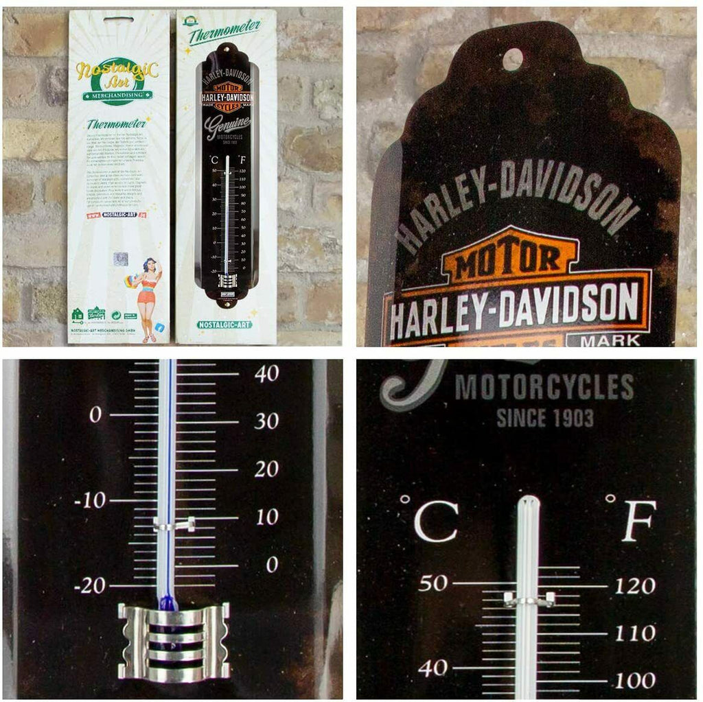 Nostalgic-Art - Thermometer - Harley Davidson Motorcycles - Gift Ideas